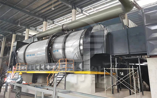 啤酒糟烘干設備運行現(xiàn)場