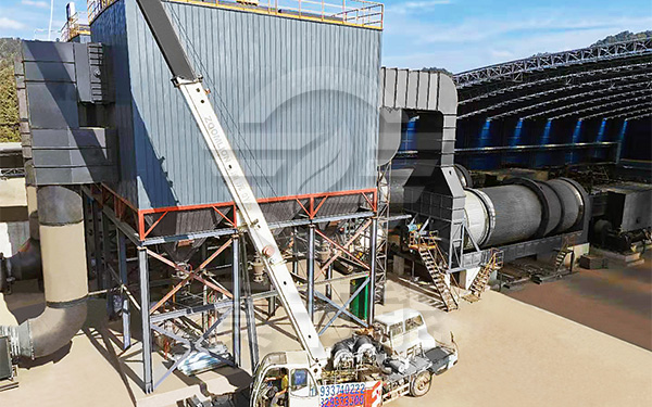 果渣烘干機安裝現場